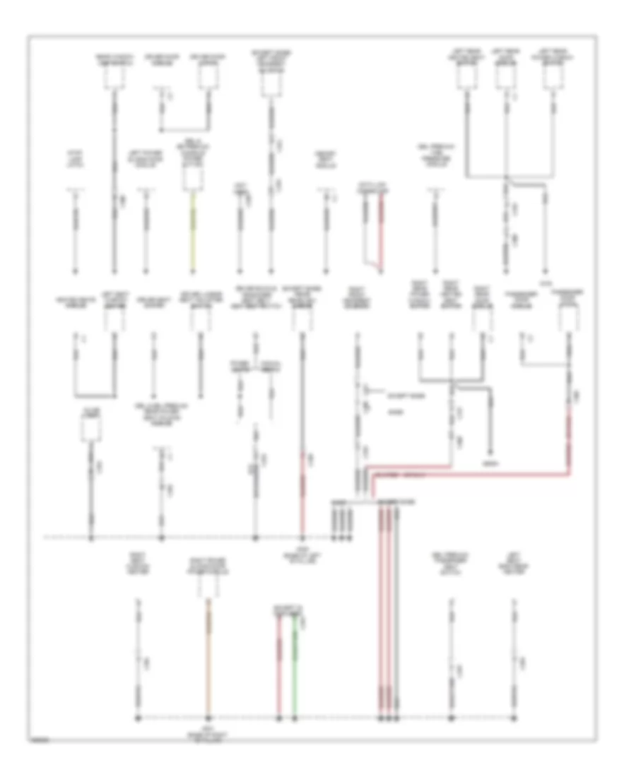 Ground Distribution Wiring Diagram 4 of 4 for Volkswagen Routan SEL 2011