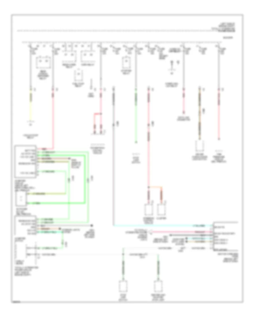 Power Distribution Wiring Diagram 2 of 3 for Volkswagen Routan SEL 2011