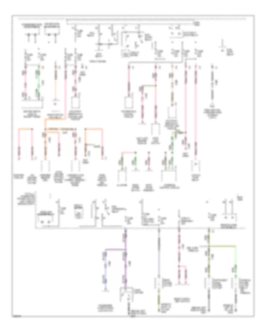 Power Distribution Wiring Diagram 3 of 3 for Volkswagen Routan SEL 2011