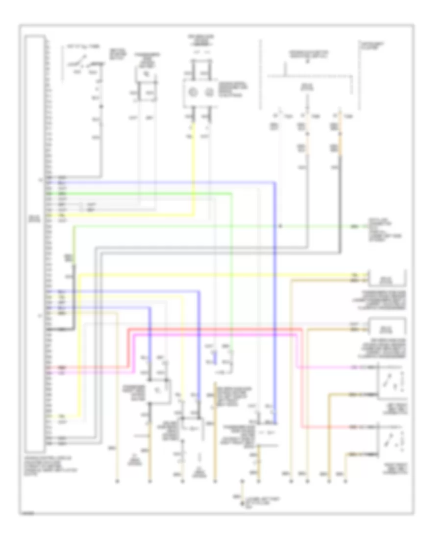 Supplemental Restraints Wiring Diagram for Volkswagen Passat GLS 2003