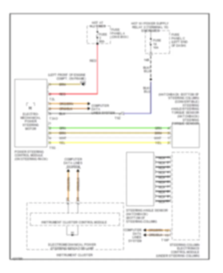 Electronic Power Steering Wiring Diagram for Volkswagen Beetle R Line 2014