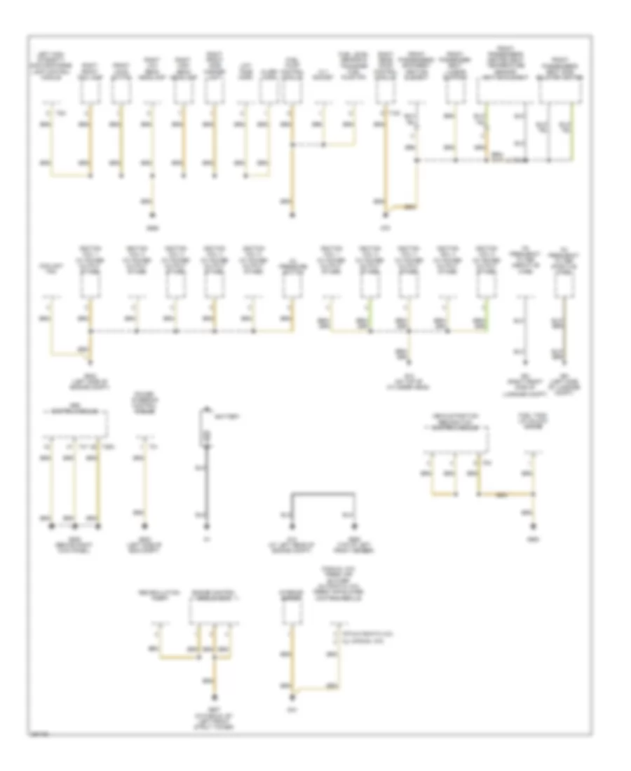 Ground Distribution Wiring Diagram Early Production 2 of 2 for Volkswagen Jetta SE 2008
