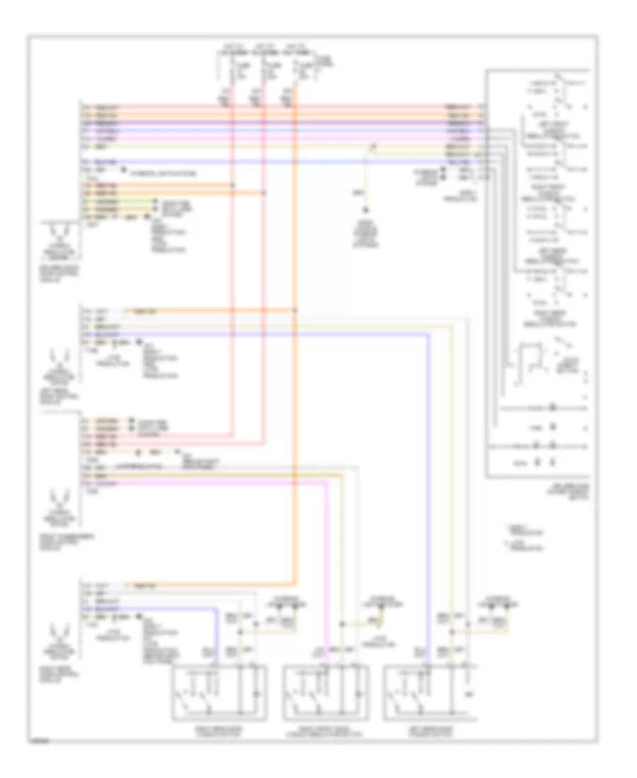 Power Windows Wiring Diagram for Volkswagen Jetta SE 2008