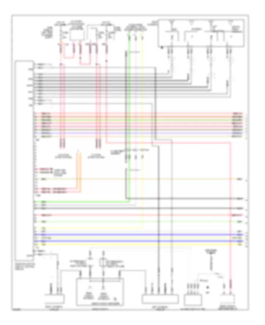 Radio Wiring Diagram Late Production with Navigation without Amplifier 1 of 2 for Volkswagen Tiguan S 2011