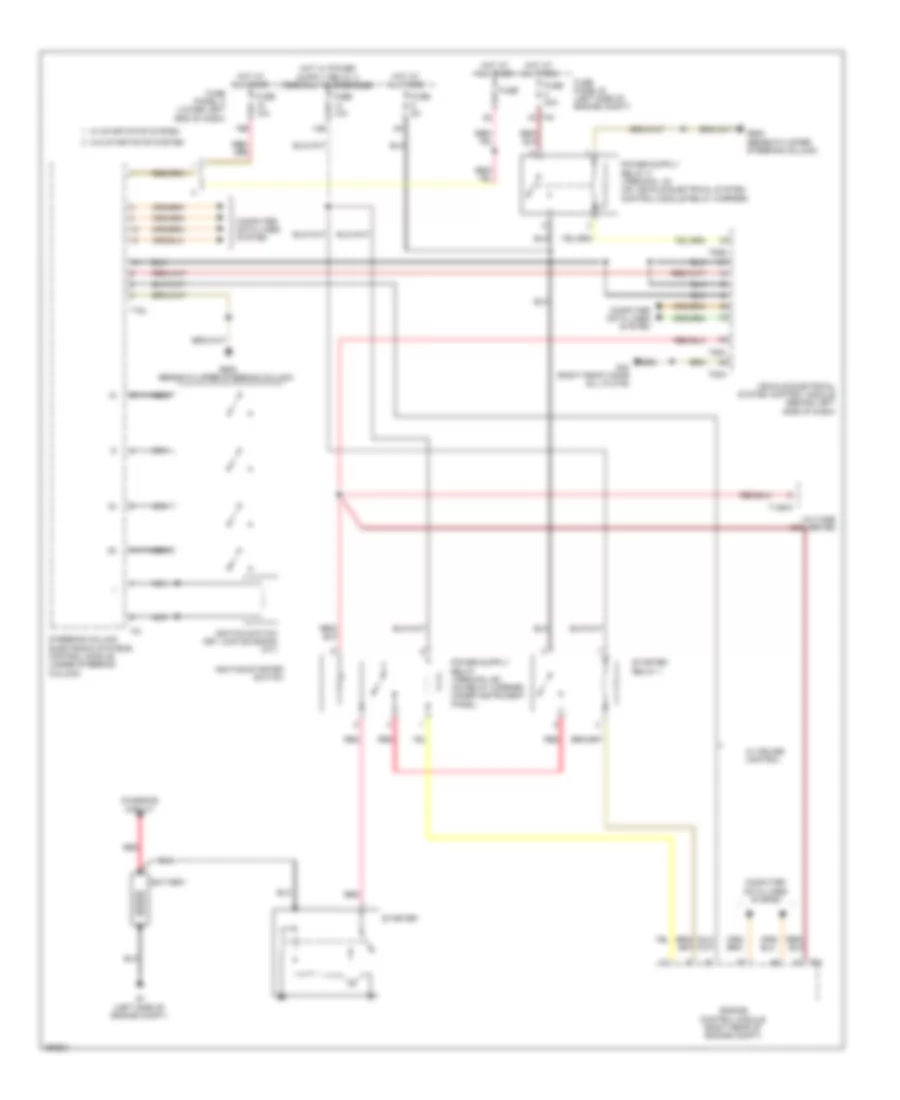 Starting Wiring Diagram, Late Production for Volkswagen Tiguan S 2011