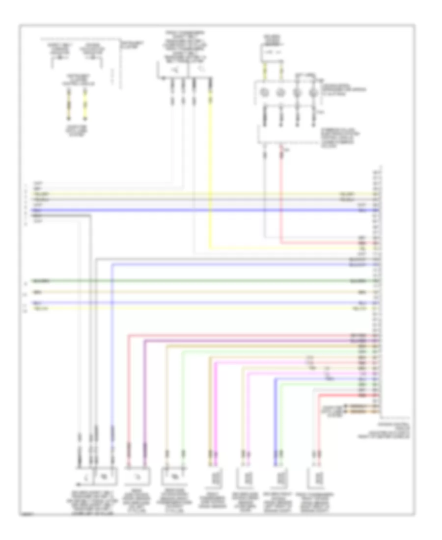Supplemental Restraints Wiring Diagram, Early Production (3 of 3) for Volkswagen Tiguan S 2011