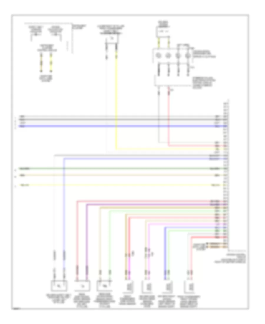 Supplemental Restraints Wiring Diagram, Late Production (3 of 3) for Volkswagen Tiguan S 2011
