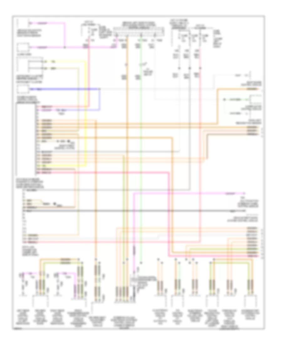Computer Data Lines Wiring Diagram Early Production 1 of 2 for Volkswagen Tiguan S 2011