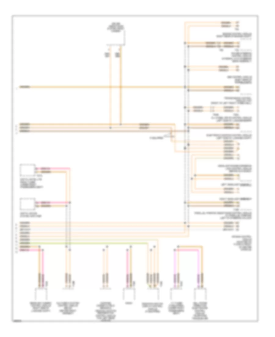 Computer Data Lines Wiring Diagram, Early Production (2 of 2) for Volkswagen Tiguan S 2011