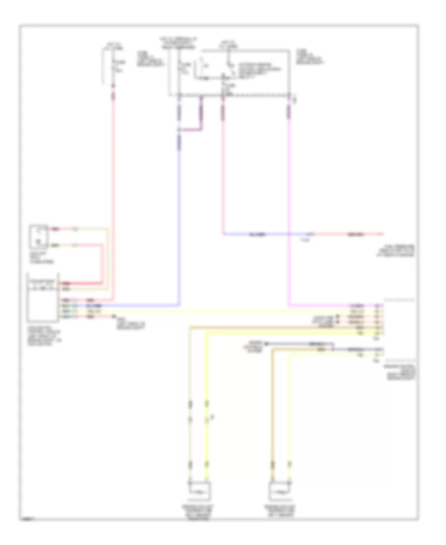Cooling Fan Wiring Diagram Early Production for Volkswagen Tiguan S 2011