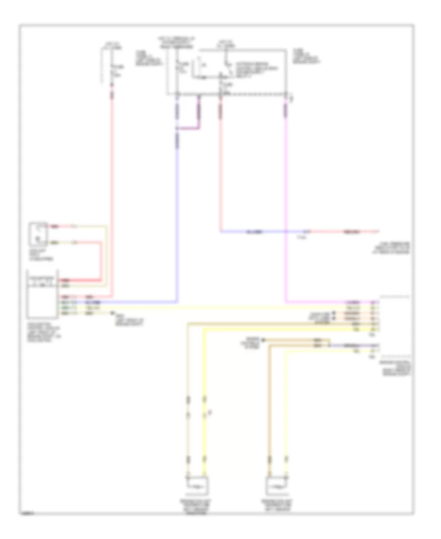 Cooling Fan Wiring Diagram, Late Production for Volkswagen Tiguan S 2011