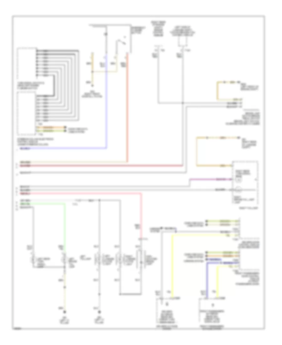 Exterior Lamps Wiring Diagram Late Production 2 of 2 for Volkswagen Tiguan S 2011