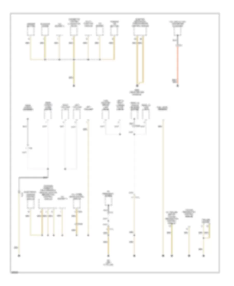 Ground Distribution Wiring Diagram Early Production 2 of 5 for Volkswagen Tiguan S 2011