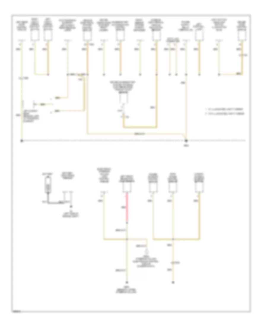 Ground Distribution Wiring Diagram, Late Production (1 of 5) for Volkswagen Tiguan S 2011