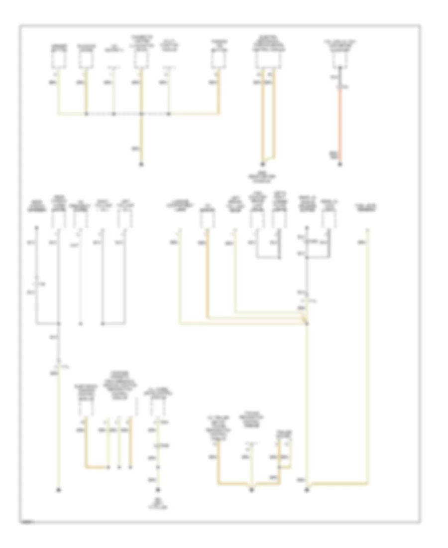 Ground Distribution Wiring Diagram, Late Production (2 of 5) for Volkswagen Tiguan S 2011