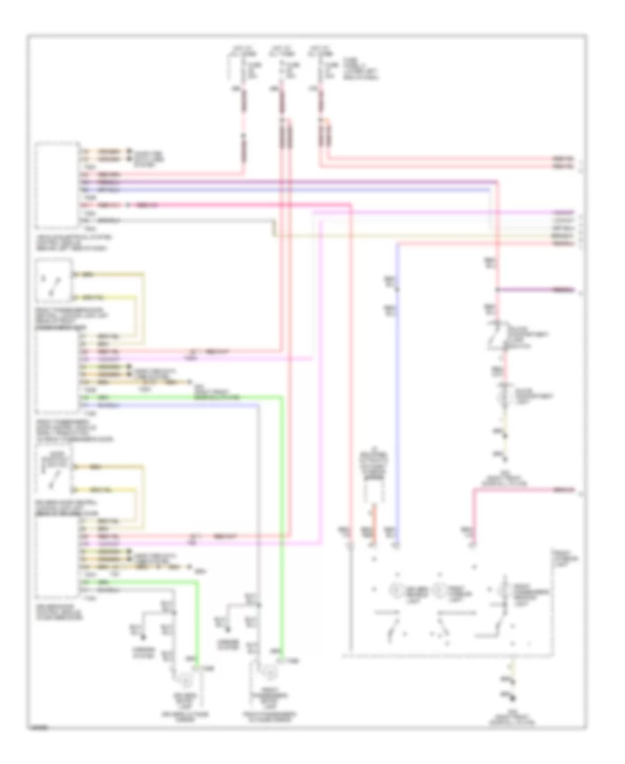 Courtesy Lamps Wiring Diagram Early Production 1 of 2 for Volkswagen Tiguan S 2011