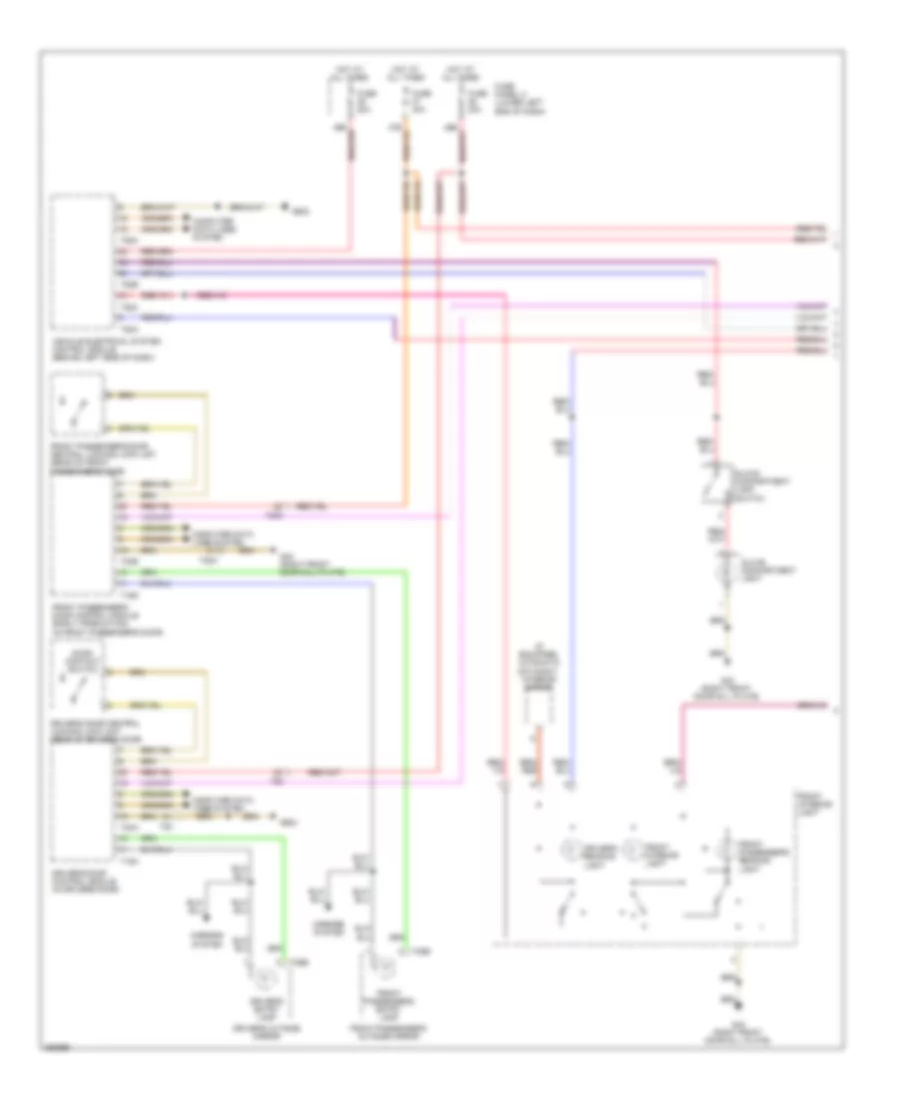 Courtesy Lamps Wiring Diagram, Late Production (1 of 2) for Volkswagen Tiguan S 2011