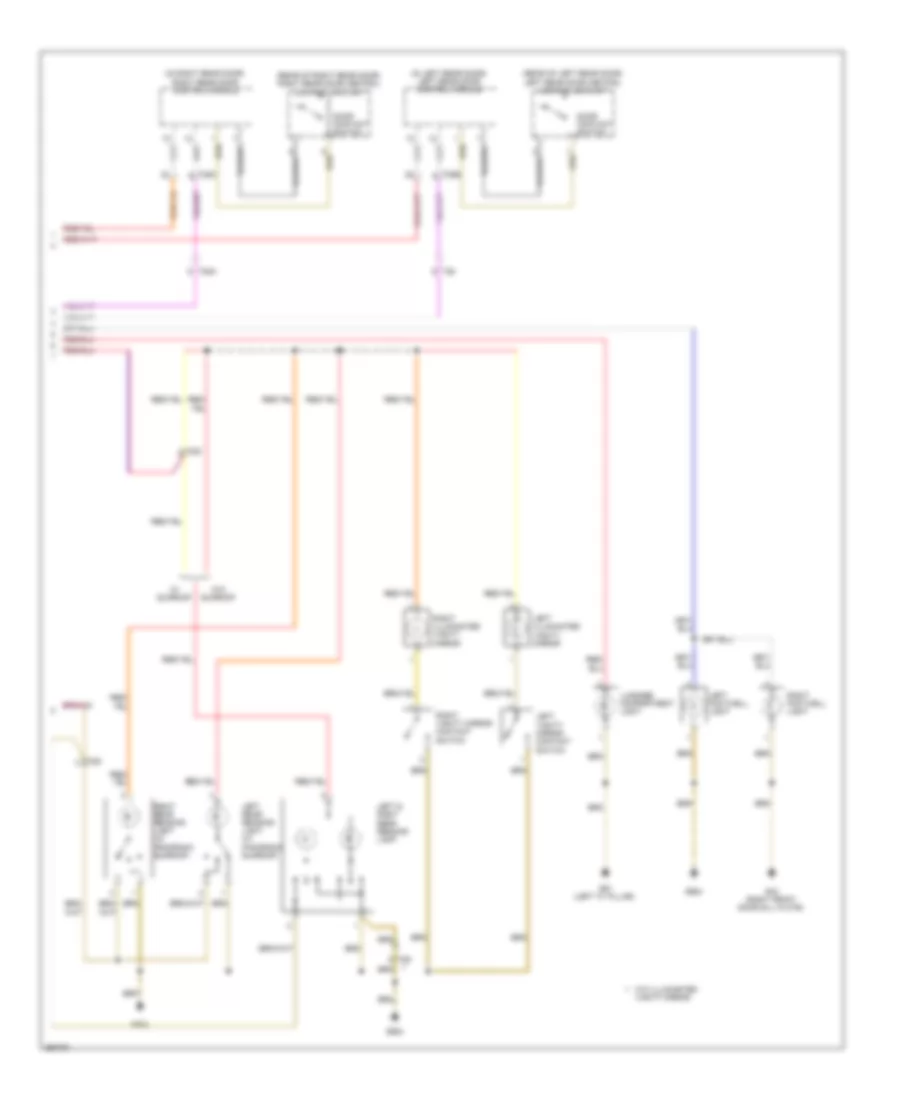 Courtesy Lamps Wiring Diagram, Late Production (2 of 2) for Volkswagen Tiguan S 2011