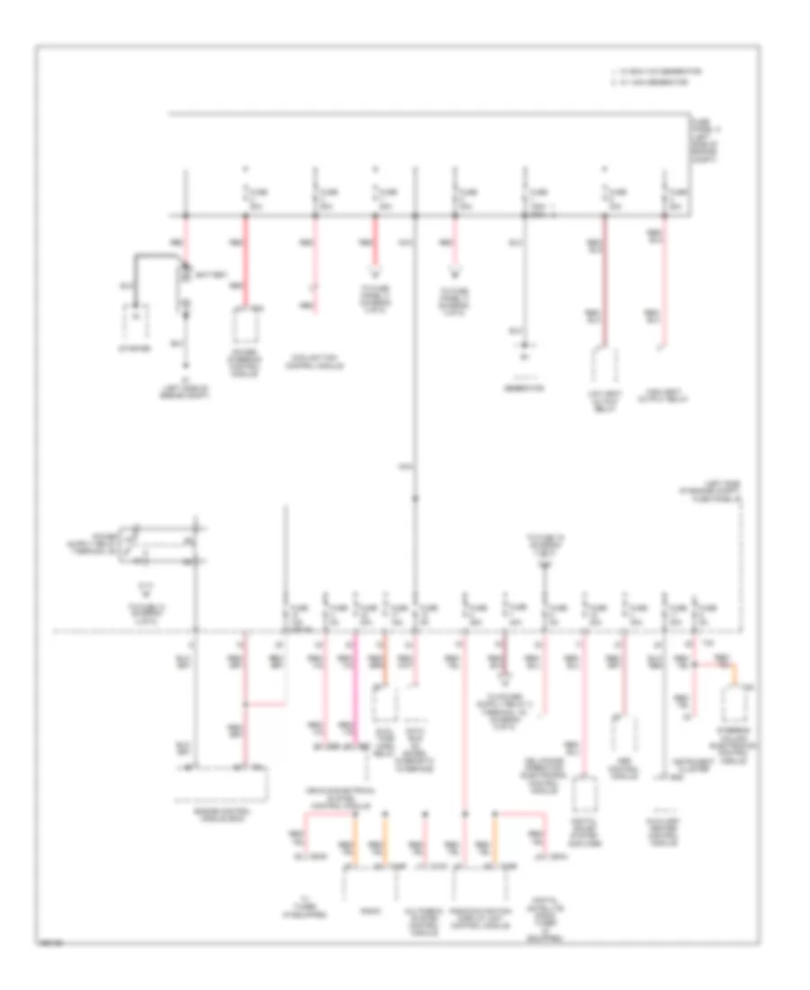 Power Distribution Wiring Diagram Early Production 1 of 5 for Volkswagen Tiguan S 2011