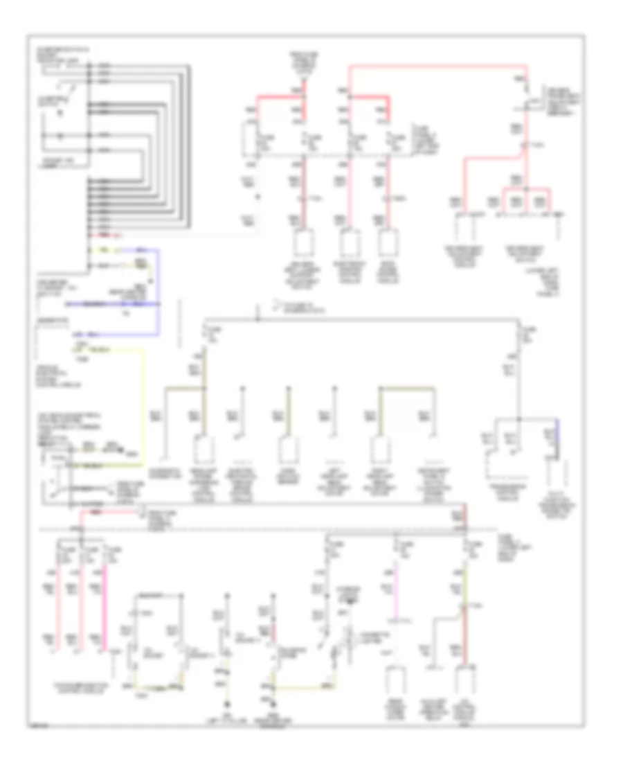 Power Distribution Wiring Diagram, Early Production (4 of 5) for Volkswagen Tiguan S 2011