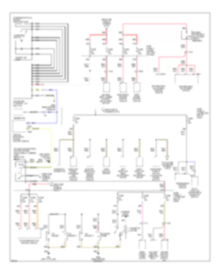 Power Distribution Wiring Diagram, Late Production (4 of 5) for Volkswagen Tiguan S 2011