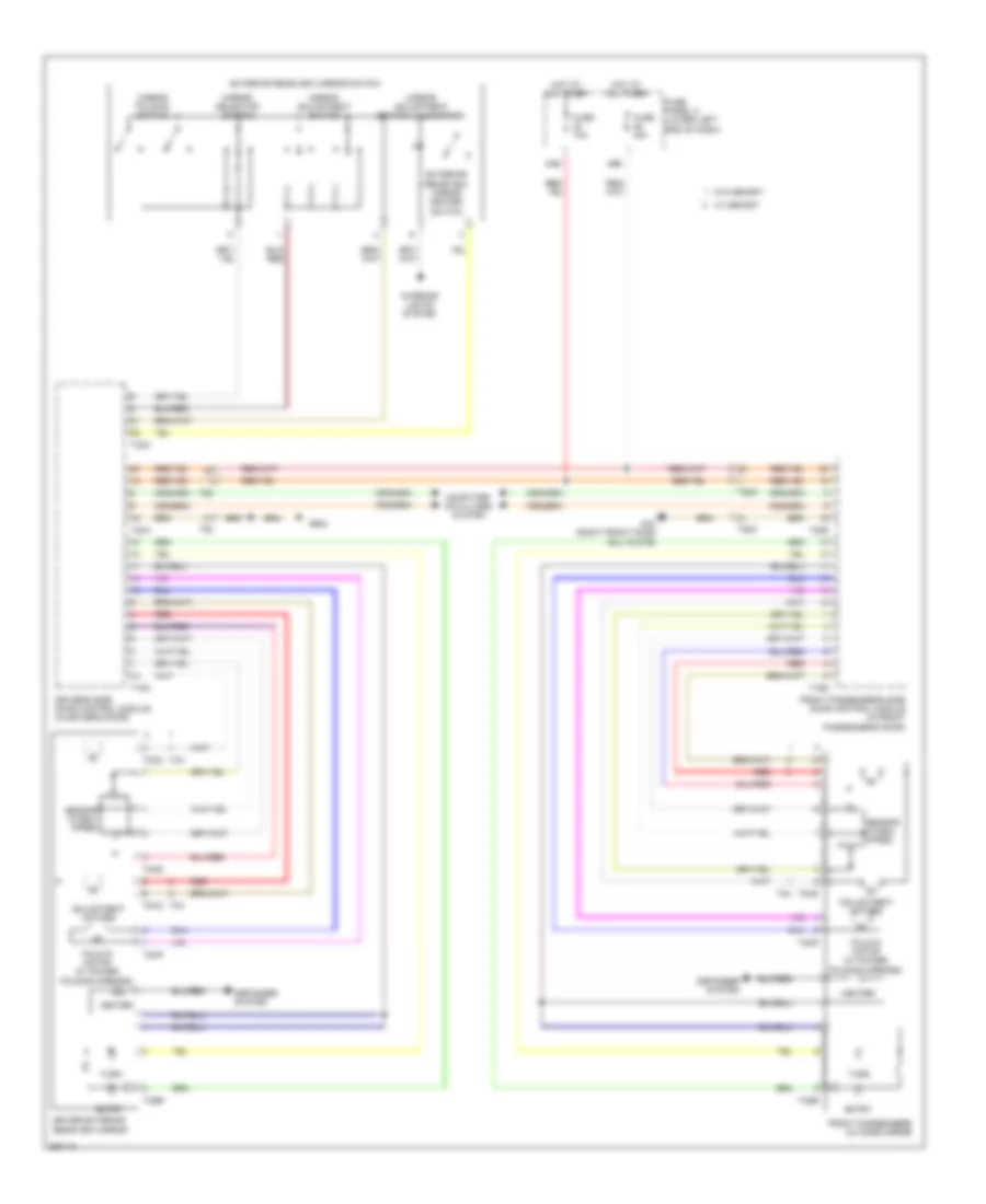 Power Mirrors Wiring Diagram Early Production for Volkswagen Tiguan S 2011