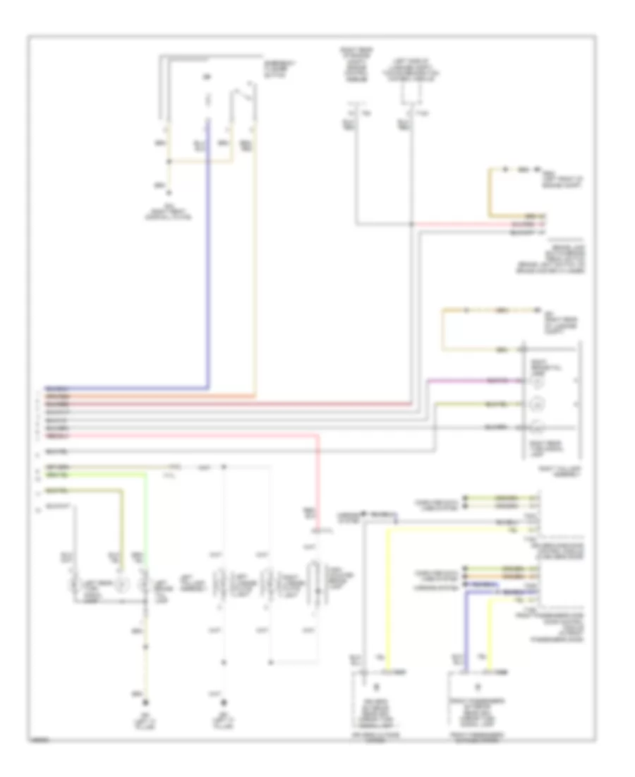Exterior Lamps Wiring Diagram Early Production 2 of 2 for Volkswagen Tiguan S 4Motion 2011
