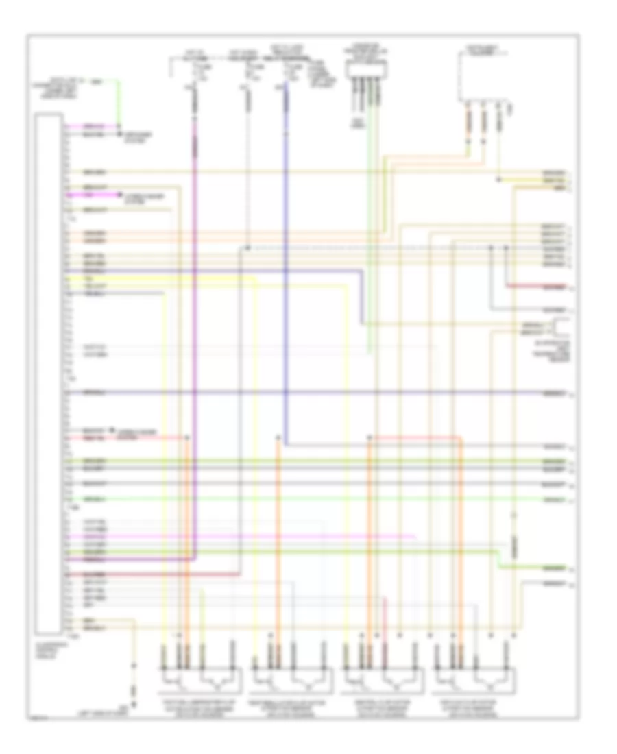 1.8L Турбо, Электросхема кондиционера (1 из 2) для Volkswagen Passat GLX 4Motion 2003
