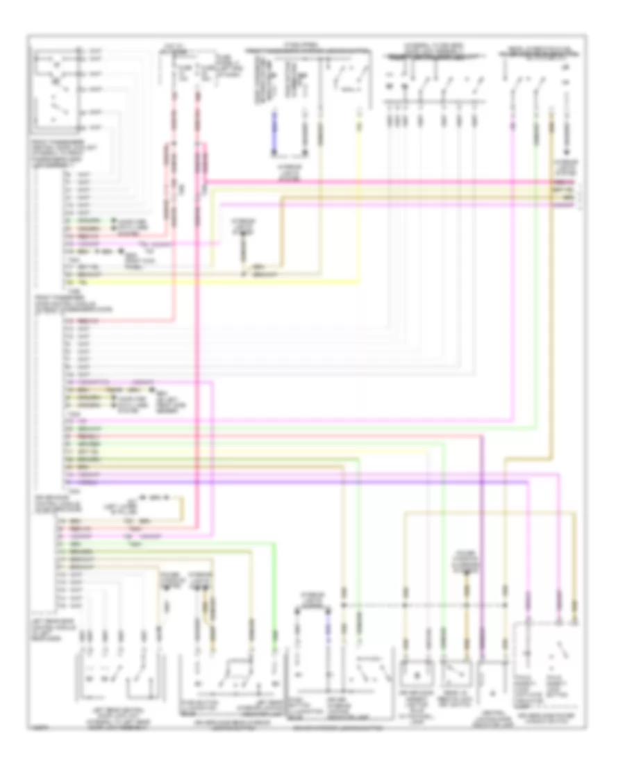Forced Entry Wiring Diagram (1 of 3) for Volkswagen CC 4 Motion 2014