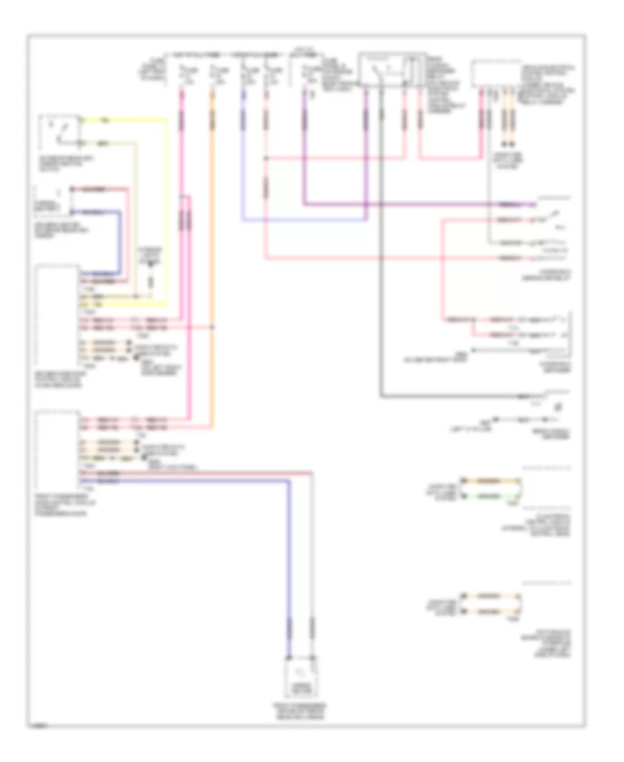 Defoggers Wiring Diagram for Volkswagen CC 4 Motion 2014