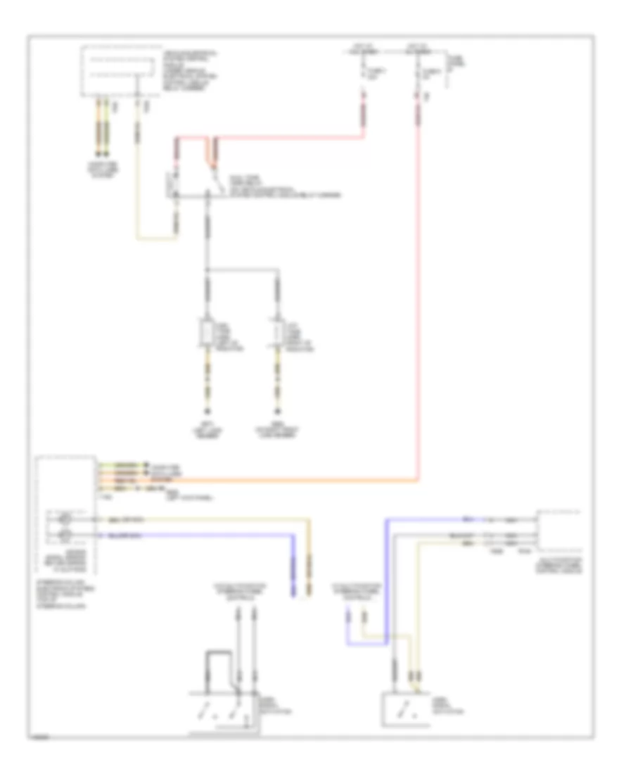 Horn Wiring Diagram for Volkswagen CC 4 Motion 2014
