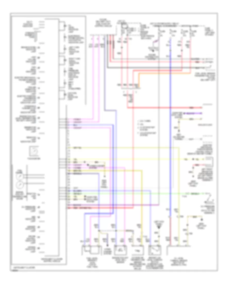 Instrument Cluster Wiring Diagram for Volkswagen CC 4 Motion 2014