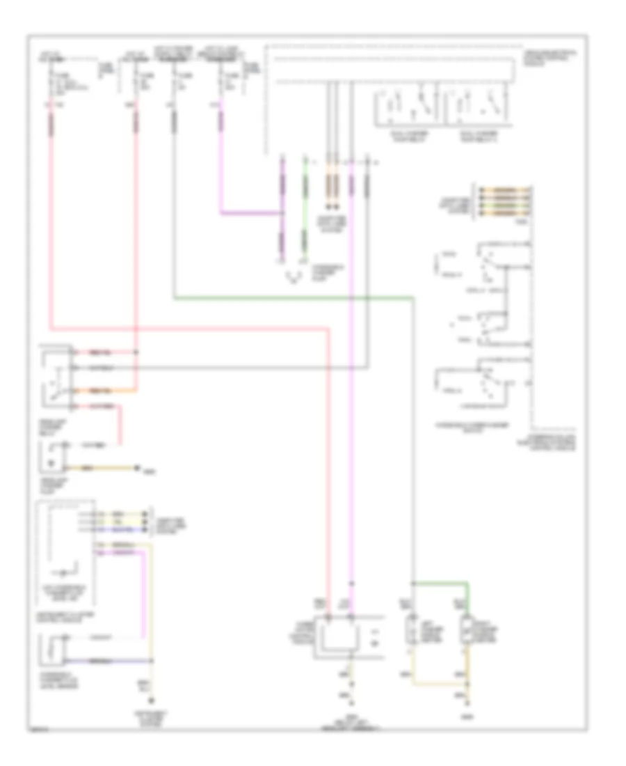 Электросхема стеклоочистителя, дворников и омывателя для Volkswagen Jetta Wolfsburg Edition 2008