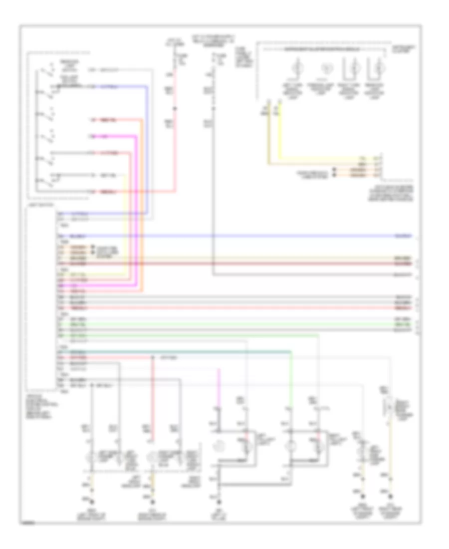 Exterior Lamps Wiring Diagram Late Production 1 of 2 for Volkswagen Tiguan SE 2011