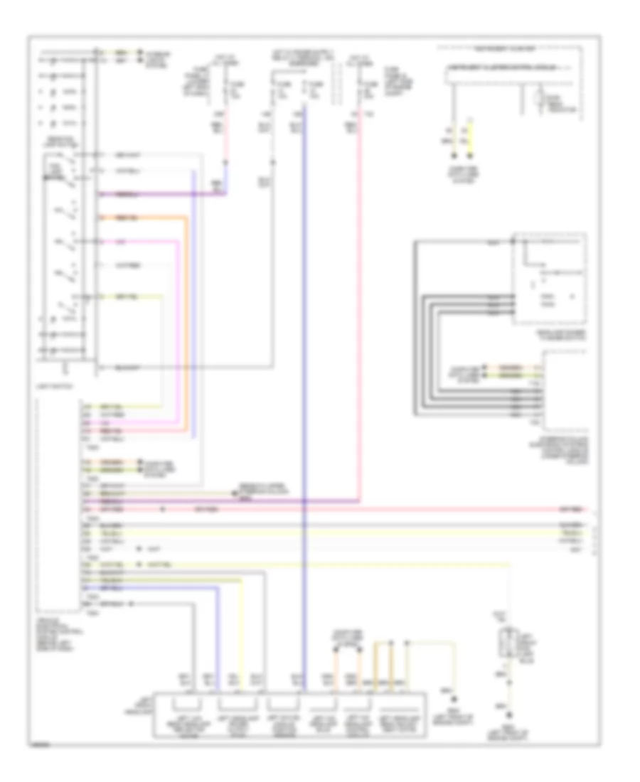 Headlights Wiring Diagram Early Production with Xenon Lamps 1 of 2 for Volkswagen Tiguan SE 2011