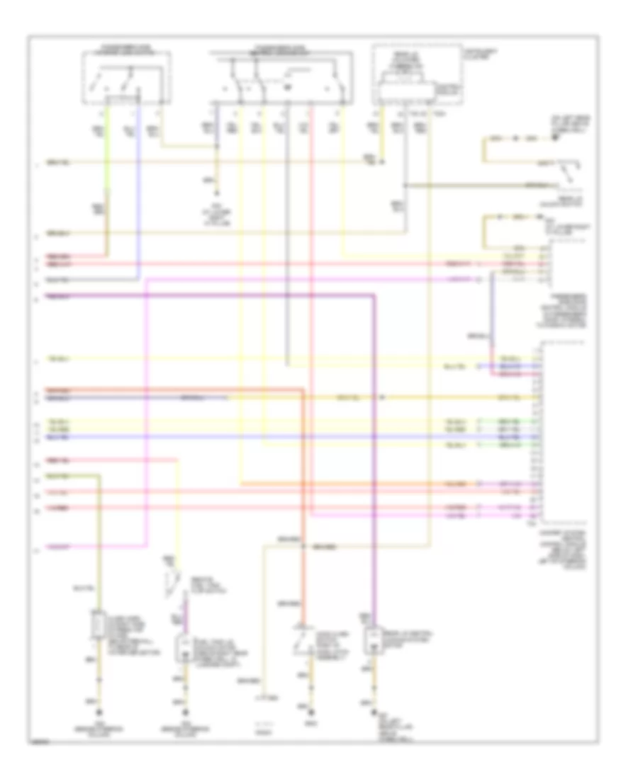 Anti-theft Wiring Diagram, Except Convertible (2 of 2) for Volkswagen New Beetle S 2008