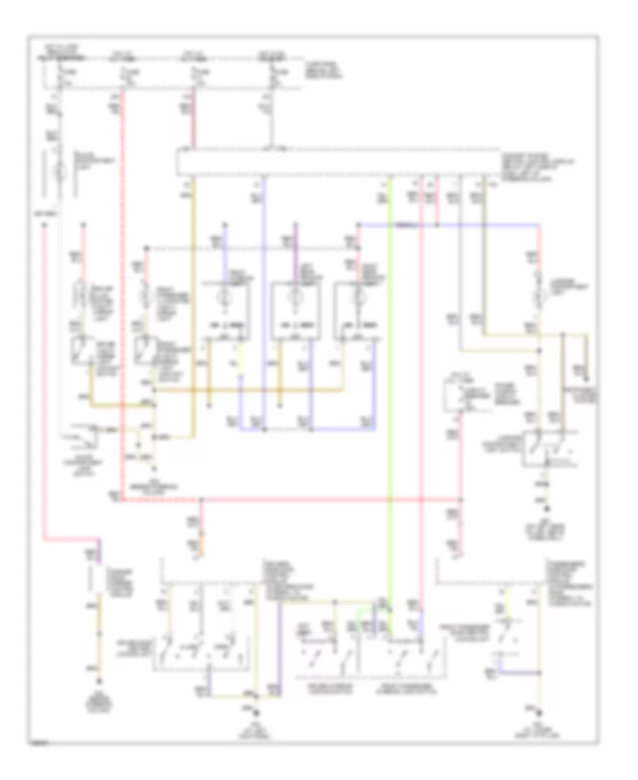 Courtesy Lamps Wiring Diagram, Except Convertible for Volkswagen New Beetle S 2008