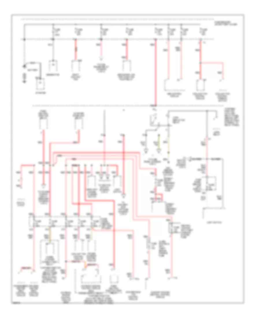 Power Distribution Wiring Diagram 1 of 4 for Volkswagen New Beetle S 2008