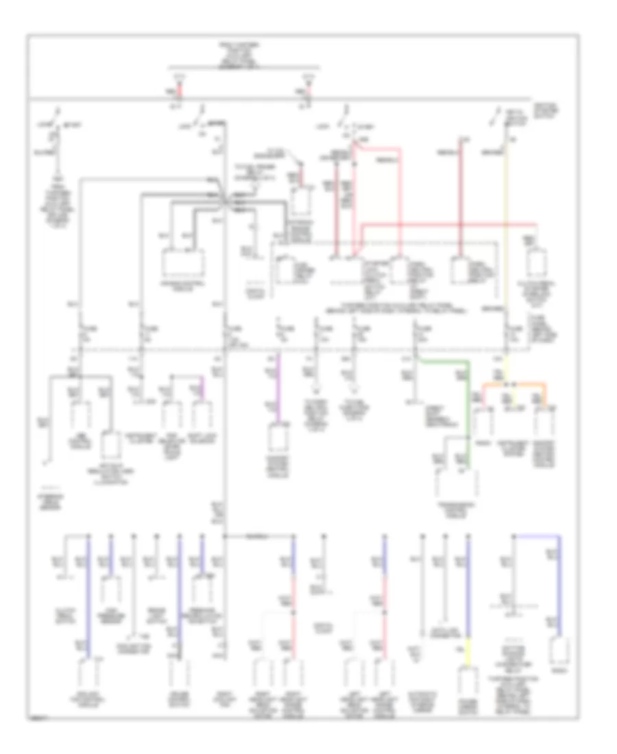 Power Distribution Wiring Diagram 2 of 4 for Volkswagen New Beetle S 2008