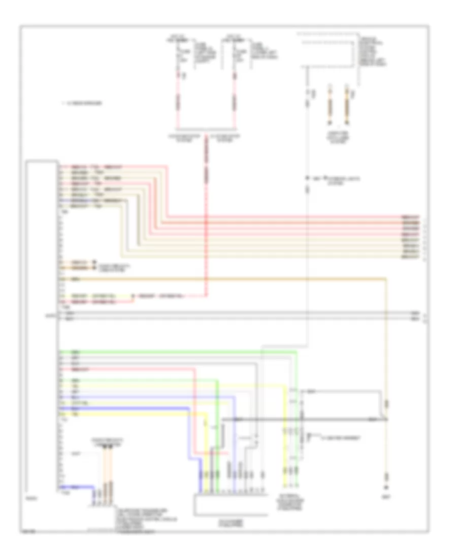 Radio Wiring Diagram, without Navigation RCD 210 (1 of 2) for Volkswagen Tiguan SE 4Motion 2011
