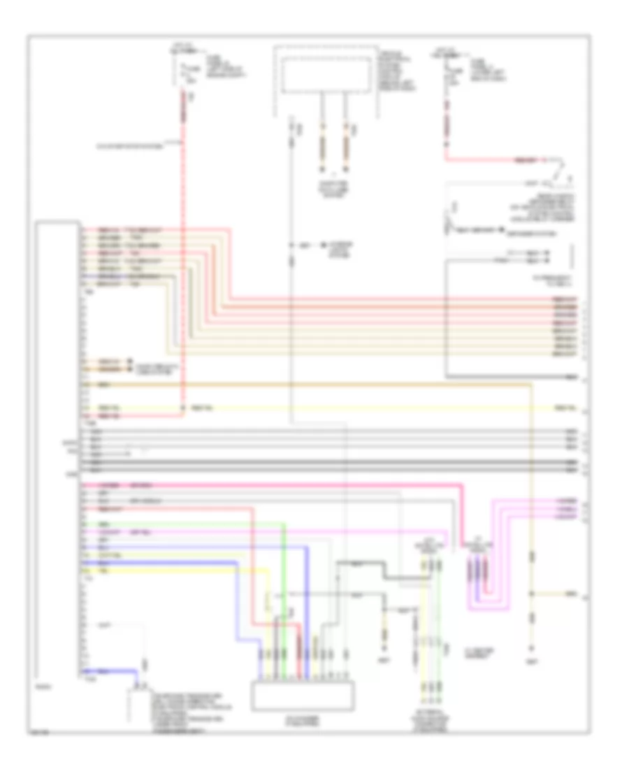 Radio Wiring Diagram, without Navigation RCD 310 (1 of 2) for Volkswagen Tiguan SE 4Motion 2011