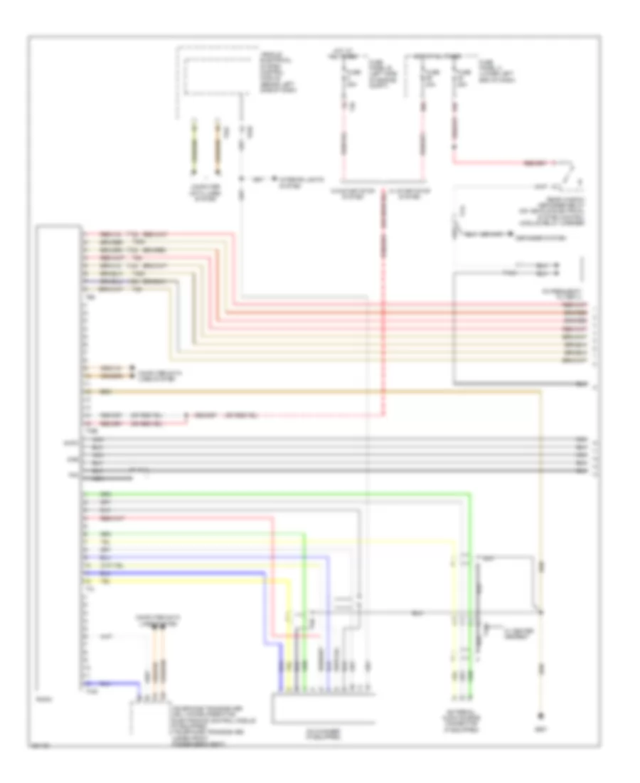 Radio Wiring Diagram, without Navigation RCD 510 (1 of 2) for Volkswagen Tiguan SE 4Motion 2011