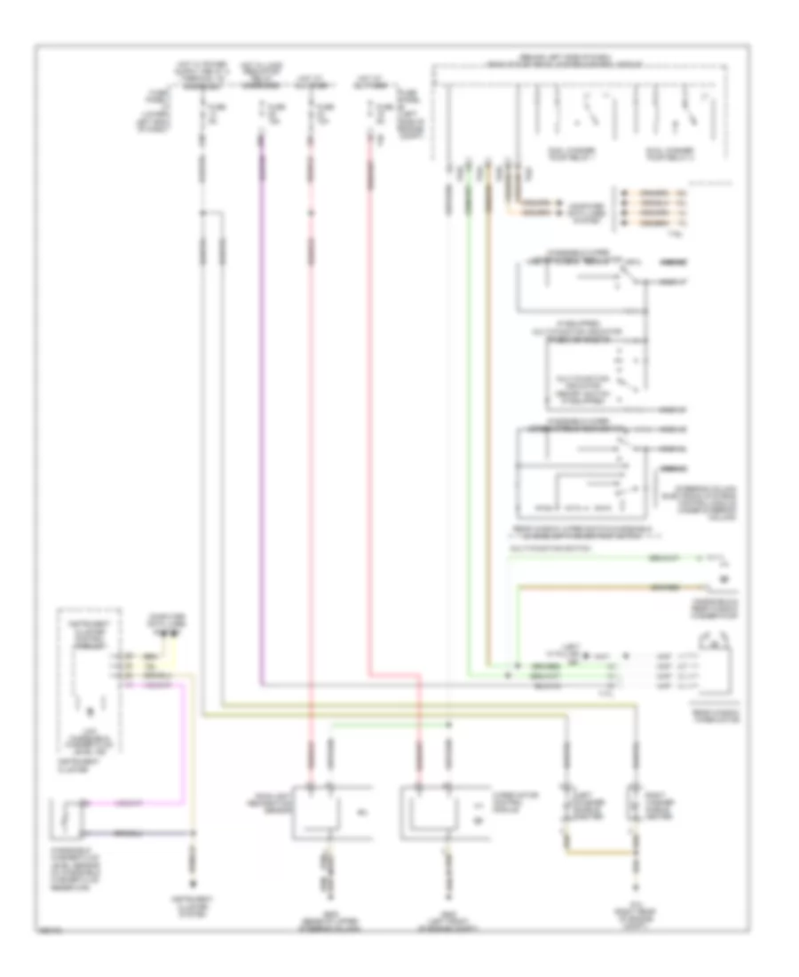 WiperWasher Wiring Diagram, Early Production for Volkswagen Tiguan SE 4Motion 2011