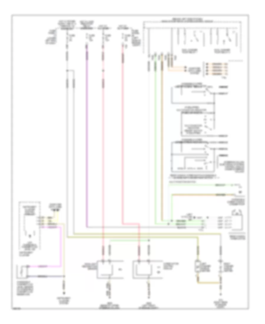 WiperWasher Wiring Diagram, Late Production for Volkswagen Tiguan SE 4Motion 2011