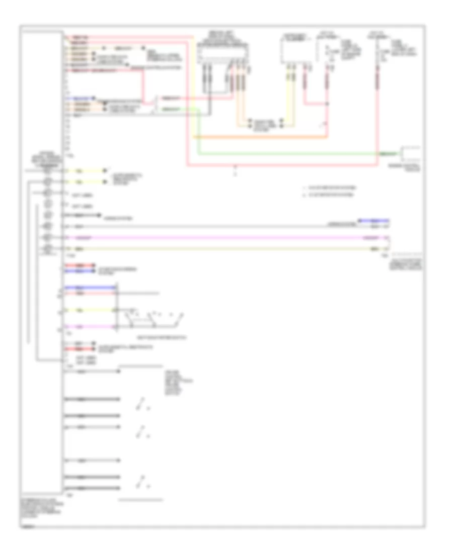 Steering Column Electronic Systems Control Module Wiring Diagram Late Production for Volkswagen Tiguan SE 4Motion 2011
