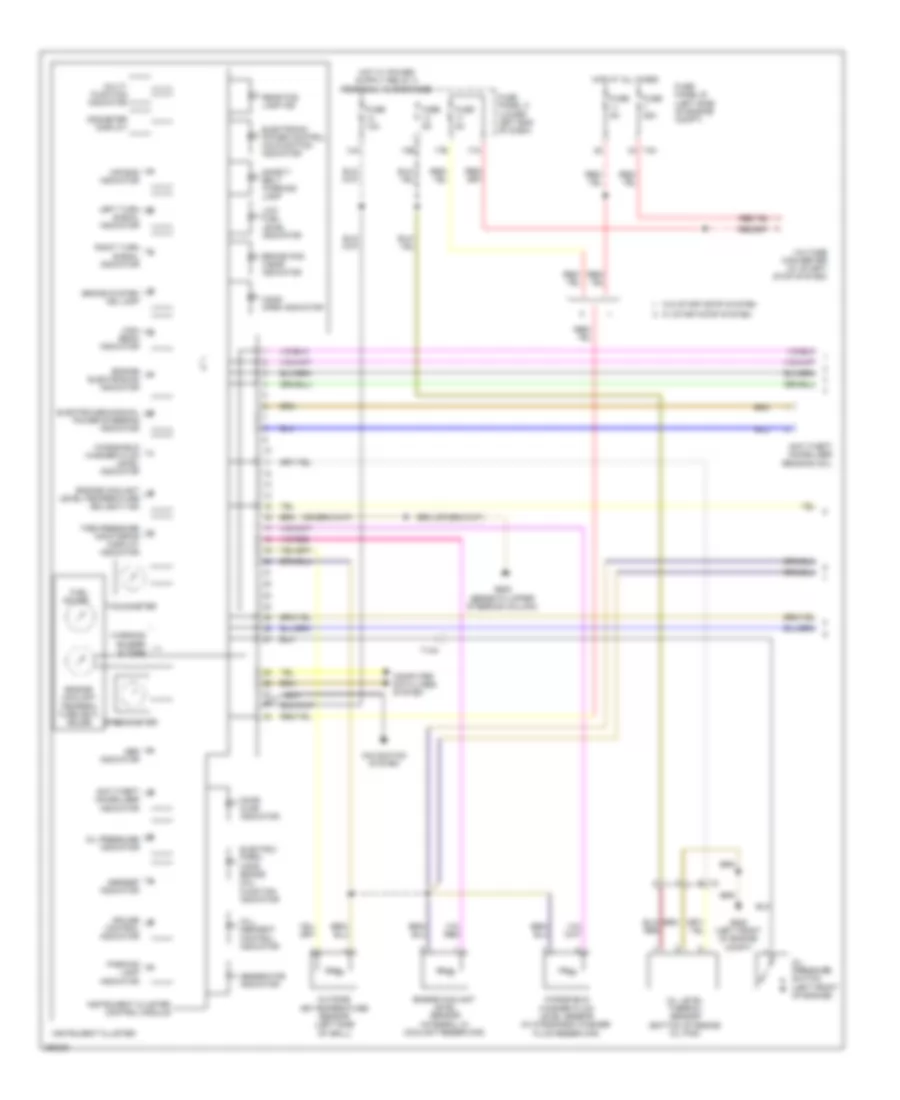 Instrument Cluster Wiring Diagram Late Production 1 of 2 for Volkswagen Tiguan SE 4Motion 2011