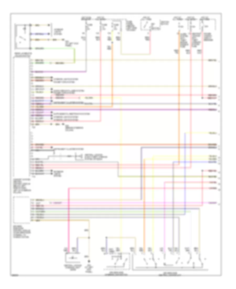 Anti-theft Wiring Diagram, Except Convertible (1 of 2) for Volkswagen New Beetle SE 2008