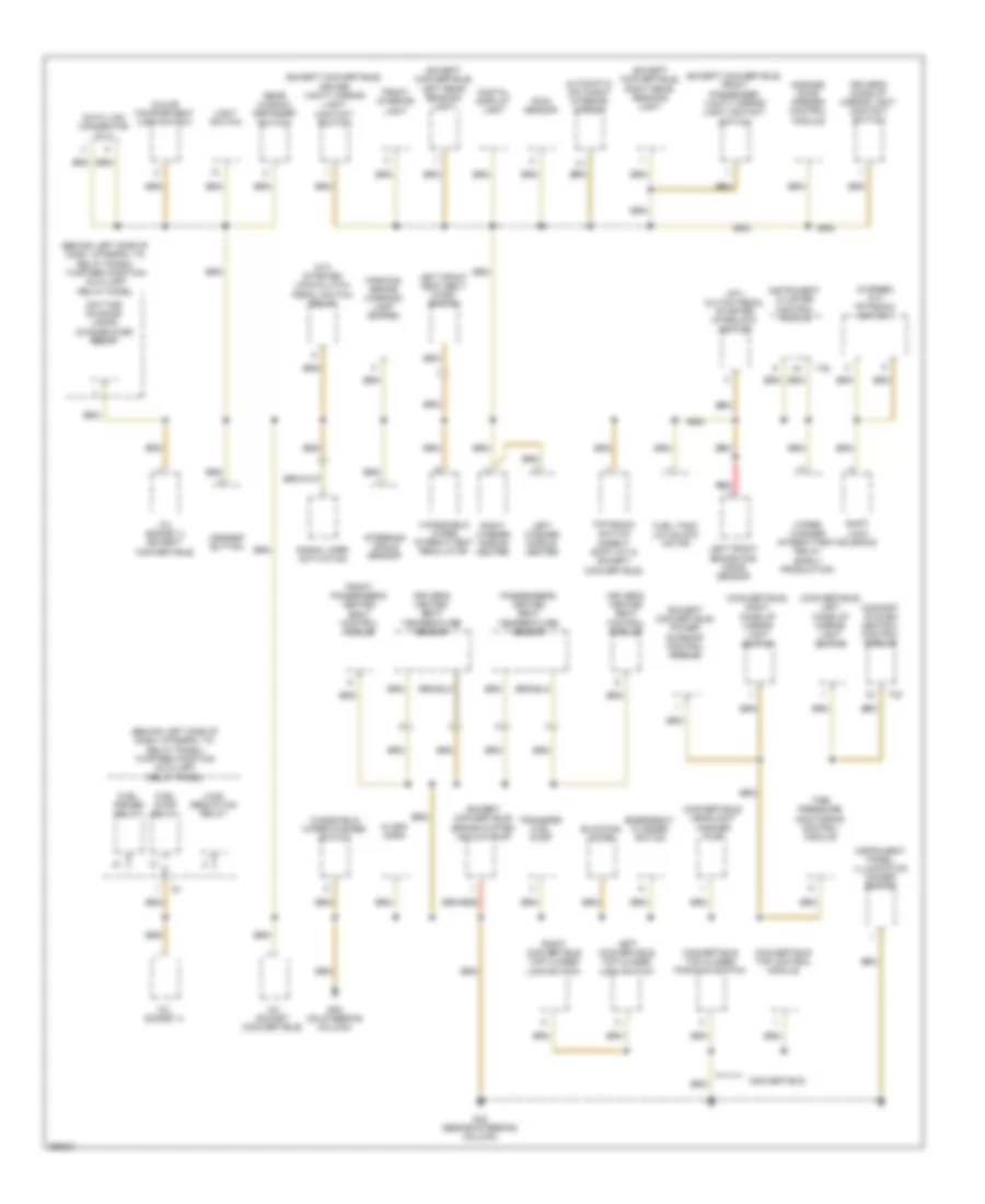 Ground Distribution Wiring Diagram 2 of 4 for Volkswagen New Beetle SE 2008