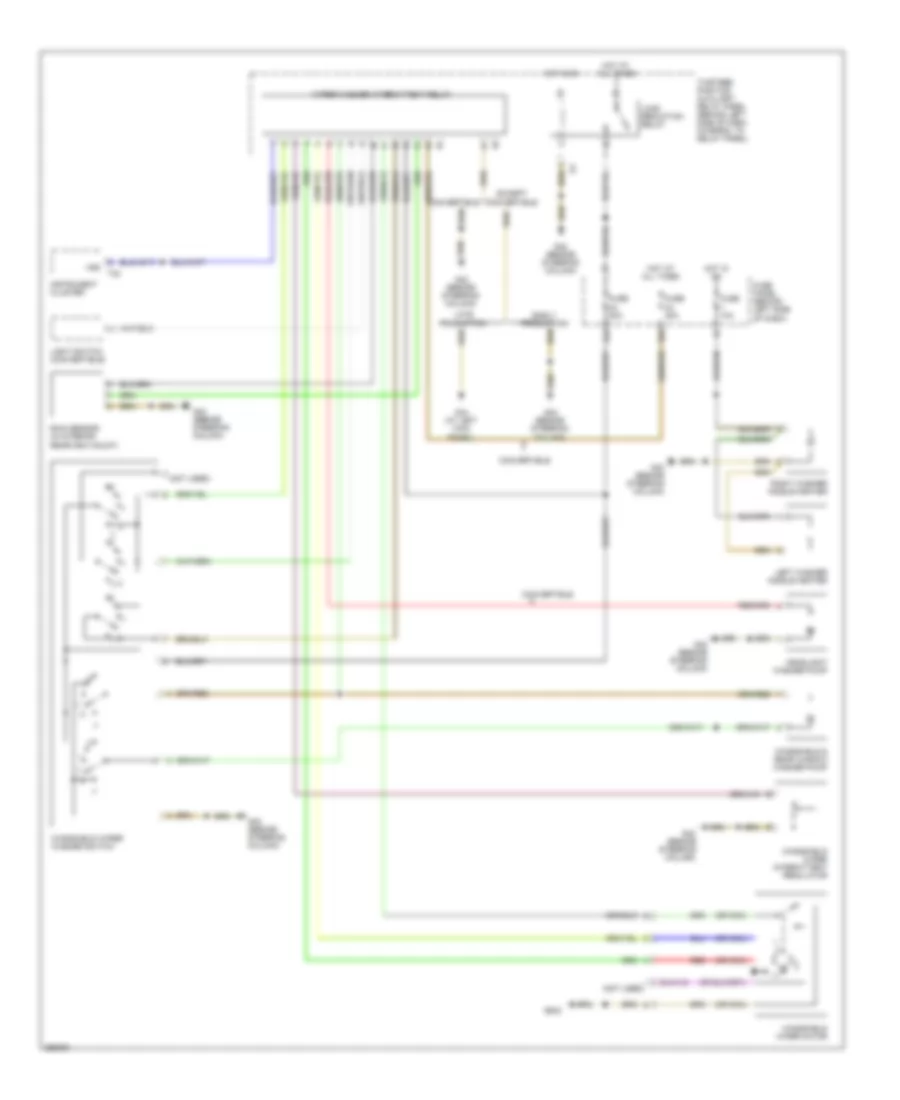 Электросхема стеклоочистителя, дворников и омывателя для Volkswagen New Beetle SE 2008