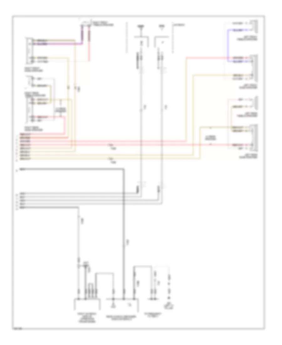Radio Wiring Diagram, without Navigation RCD 510 (2 of 2) for Volkswagen Tiguan SEL 2011